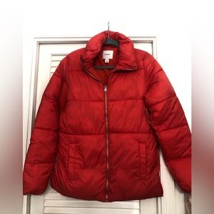Old Navy puff jacket.